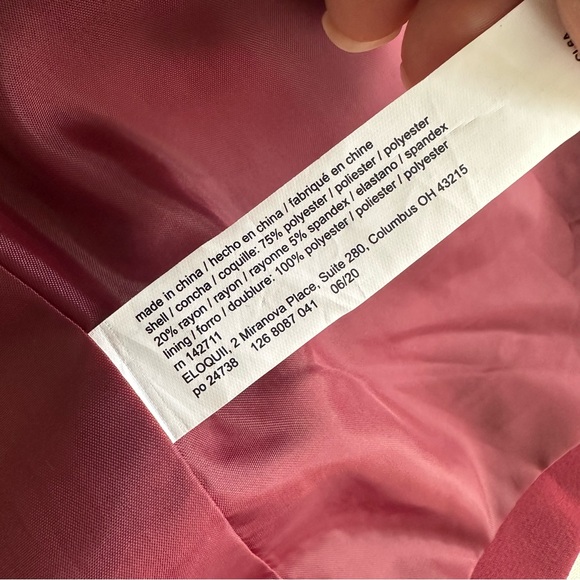 Eloqui Blazer Jacket One Button Closure Pockets size 16 - Picture 6 of 9